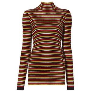 Proenza Schouler White Label Striped High Neck Jumper Sz XS New